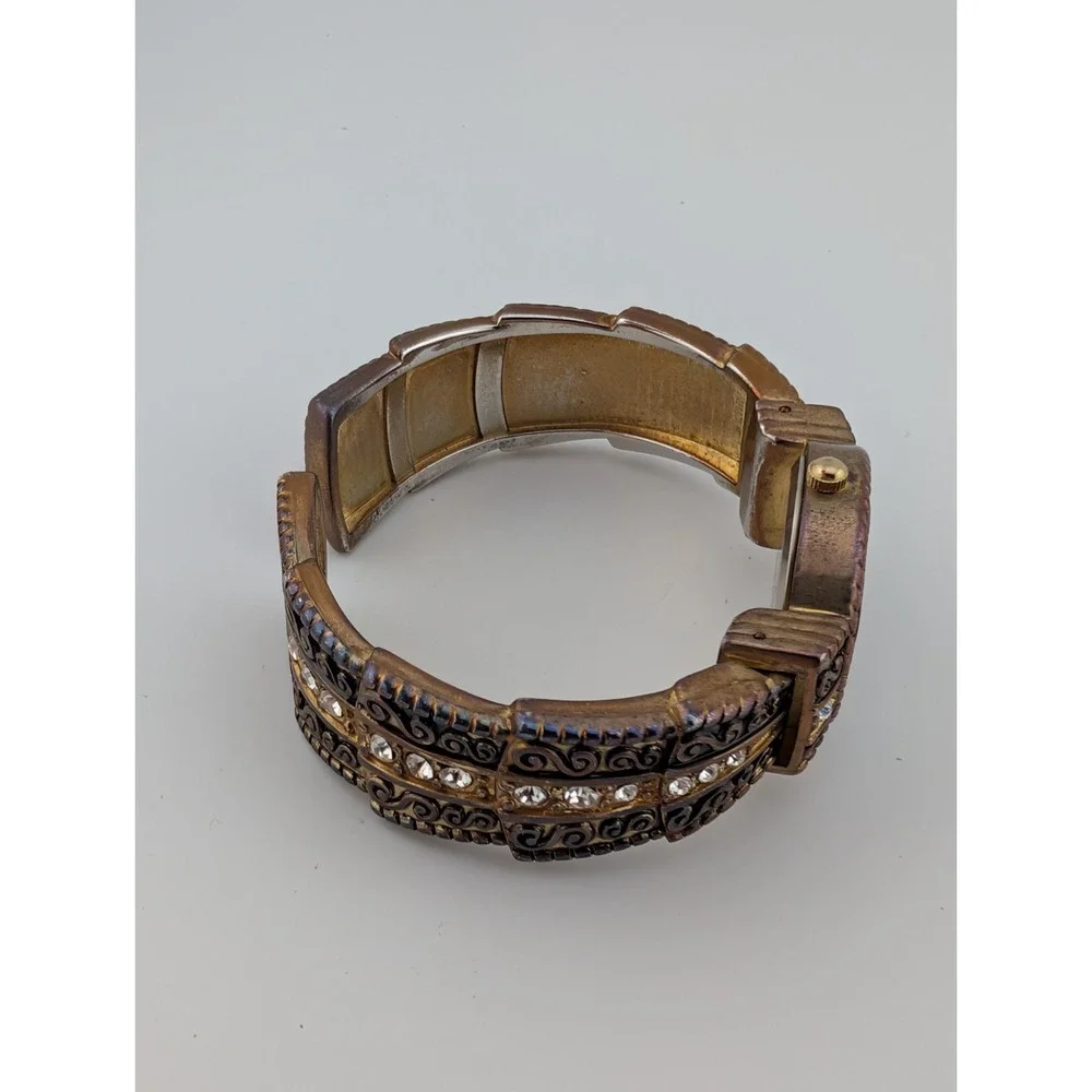 Xavier Watch Women 25mm Case Copper Bangle Band MOP Dial-‎ New Battery